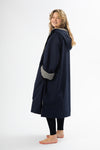 Long Sleeve Change Robe - Blue/Grey - Slouchy